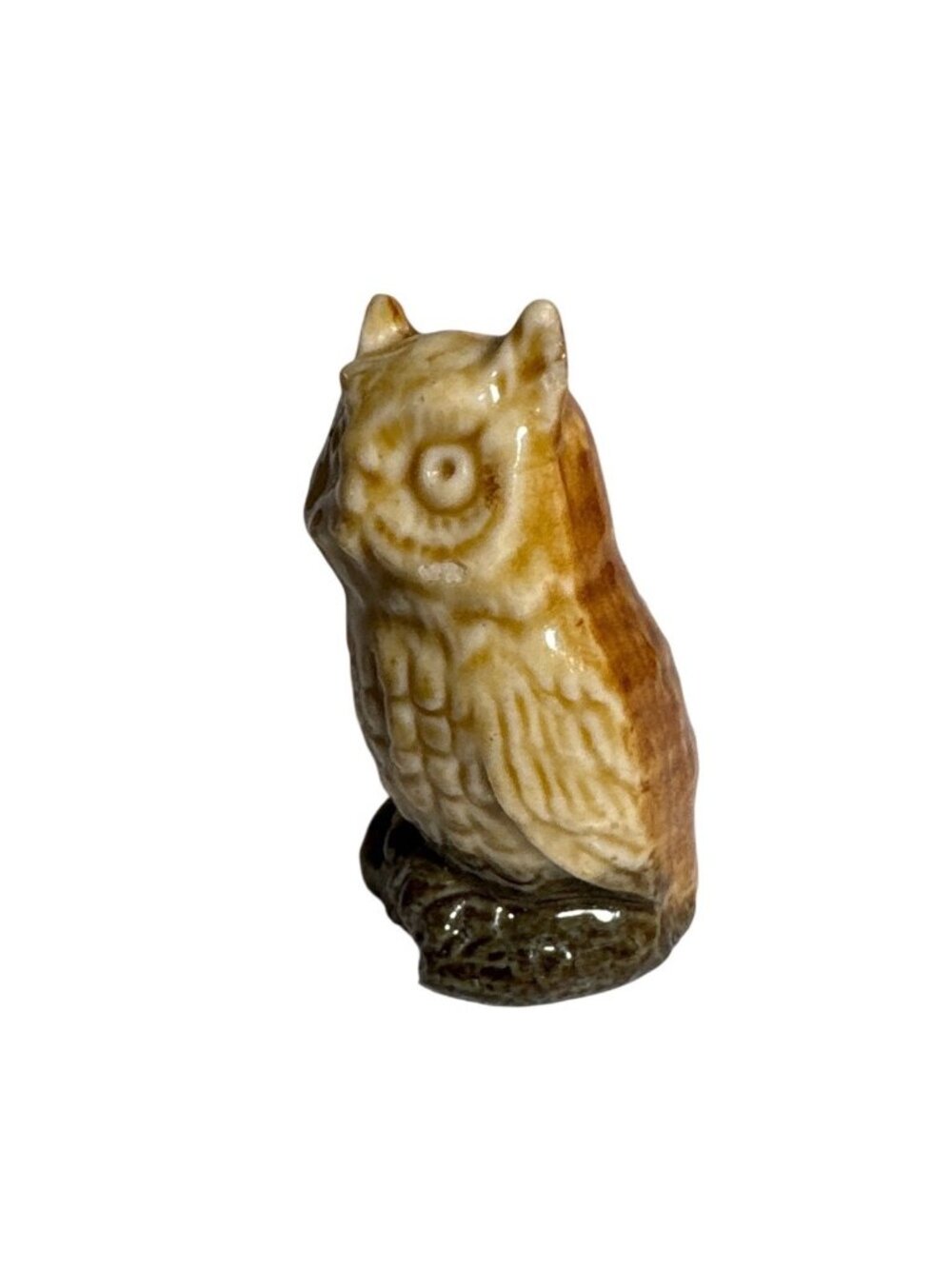 Wade Whimsies Owl Figurine England Vintage Collectible Minature READ